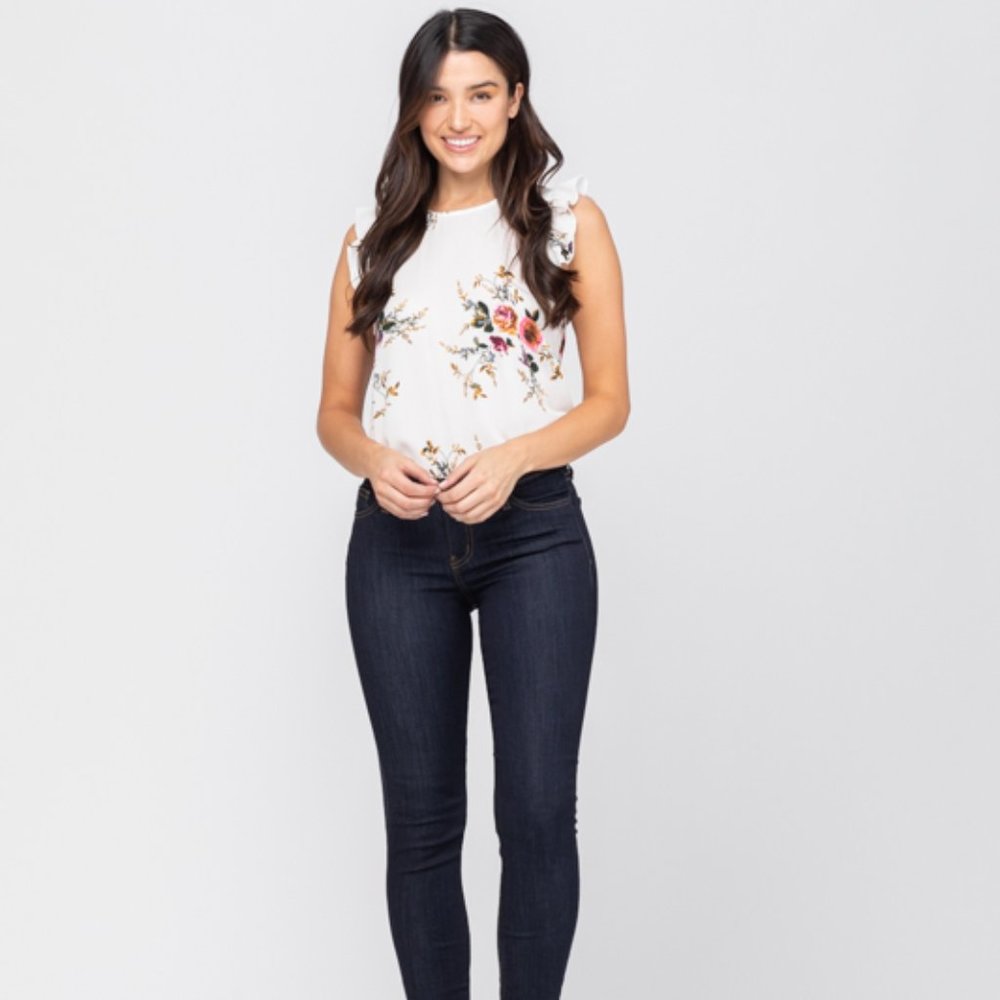 PLUS Judy Blue Deep Indigo Skinny Jeans